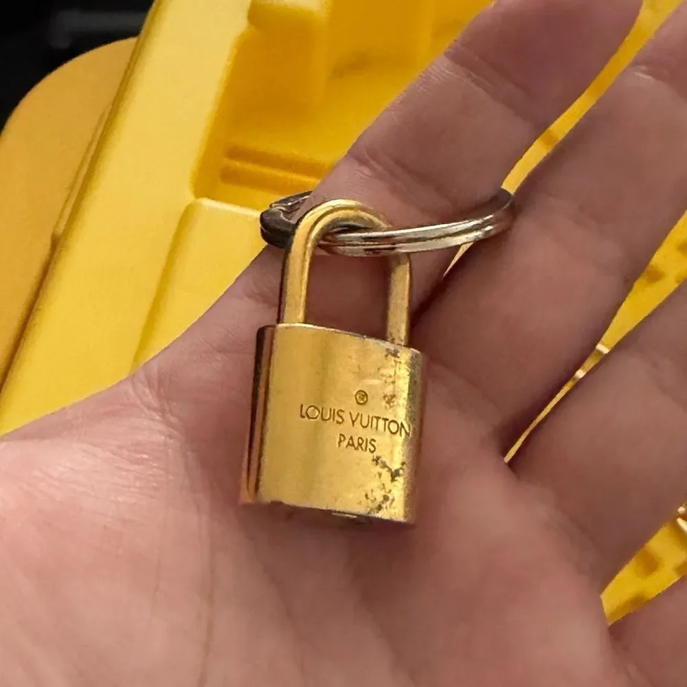 Louis Vuitton Gold Padlock Keychain